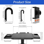 Large Car Steering Wheel Tray, Adjustable Back Seat Headrest Tray, Laptop Mount Steering Wheel Desk with Drawer, Car Tray Cup Slot and Tablet Slot with Phone Holder for Large SUV,Truck,Van