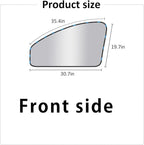 Silver Car Window Sun Shade - Side Thiken Curtain Magnetic 100% Block Light Car Window Covers with Cooler Feeling (Silver, D-Front-2pcs)