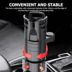Cabilock Dual Car Cup Holder Expander, Adjustable Multifunctional Vehicle Water Bottle Holder with 360° Rotating Base, Large 