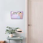 EASEPRES 3 Single Pocket Mesh Hanging File Organizer, Vertical Wall Mounted Magazine File Holder, Mount Basket Mail Paper Doc