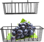 4 Pcs Gridwall Accessories 9"x4"x3" Hanging Basket Wall Mounted Grid Plate Wire Basket for Kitchen Grid Plate Wall Mounted St