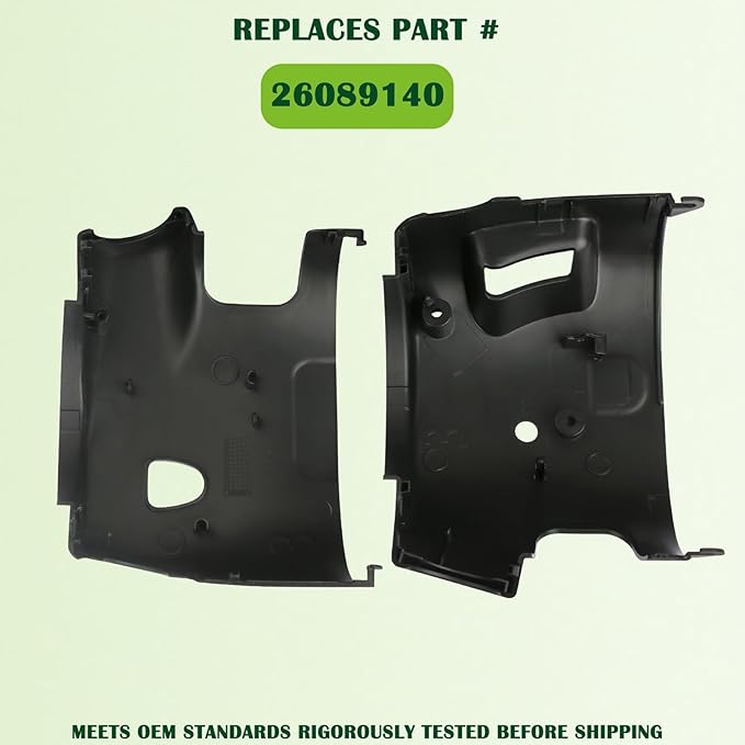 Upper & Lower Steering Column Trim Cover Kit Compatible with 2003-2007 Chevy Silverado Suburban Tahoe GMC Sierra Yukon Replaces 26089140