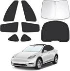 8pcs Car Window Shades Intended for Tesla Model Y 2020-2024(not for Juniper), Foldable Car Window Covers for Privacy, Full Sunshades Fit for Tesla Front Rear Windshield Side Windows to Block UV