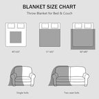 Admitrack Chunky Knit Blanket Throw, 100% Hand Knit Chenille Throw Blanket for Sofa & Home Decor, Soft and Cozy Knitted Throw