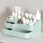 MIUOPUR Makeup Organizer for Vanity, Large Capacity Desk Organizer with Drawers for Cosmetics, Lipsticks, Jewelry, Nail Care,