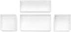 Whitmor Set of 4-White Drawer Organizer