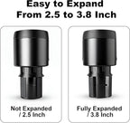 Golf Cart Cup Holder Adapter, Universal Expandable Golf Cart Heater Holder Compatible with 16 Oz/1 Lb Propane Tank and Most G