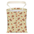 Cute Car Trash Can, Hanging Canvas Car Back Seat Organizer and Storage Bag, Funny Car Trash Bag For Travelling, Outdoor Cute Bear Strawberry