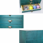 Small Wooden Drawers Rustic Desk Organizers and Accessories Wooden Storage Box with Drawers Desktop Storage Library Card Cata