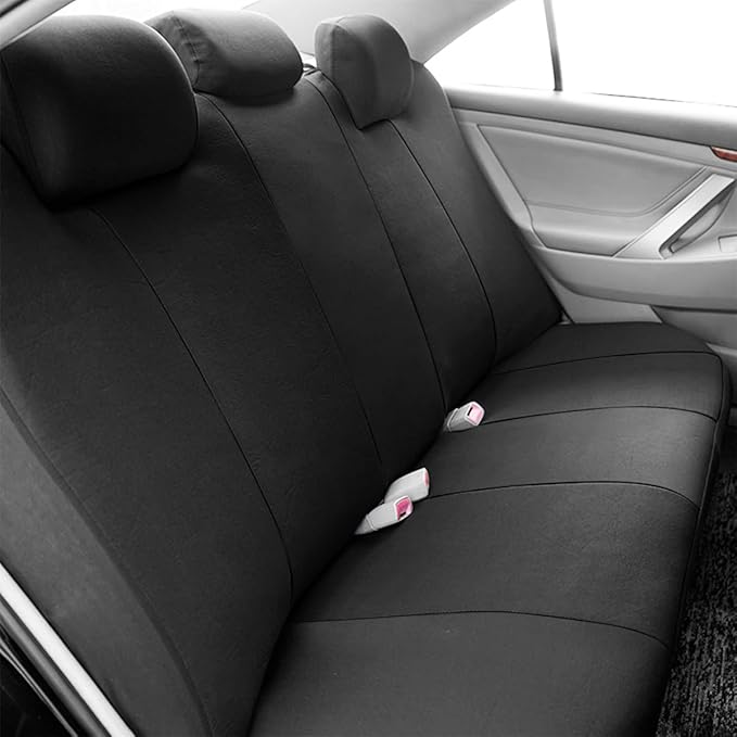 Car Seat Covers Full Set, Breathable Vehicle Front and Rear Split Bench Protector Airbag Compatible, Waterproof Automotive In