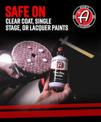 Adam's Polishes One Step Polish 12oz - Safe for Clear Coat, Single Stage, or Lacquer Paint - Increased Cut & Finishing, Body Shop Safe - Easy Application and Removal, Excellent Shine