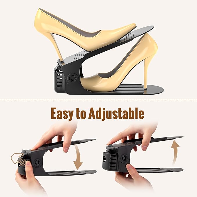Neprock Shoe Slots Organizer,Shoe Storage Organizer Shoe Rack for Closet Organization,Shoe Slots Organizer De Zapatos Shoe Ho