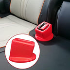 Seat Belt Buckle Holder – Easy Access to The Buckles of Rear Seats - Plug The Seat Belt in with Only One Hand – Friendly to Kids, and Passengers with Special Needs (Red)