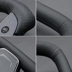 MEWANT Hand Stitched Tesla Model S Yoke Steering Wheel Cover Wrap for Tesla Model S 2021-2023 / Model X 2021-2023 Tesla Yoke Steering Wheel Accessories