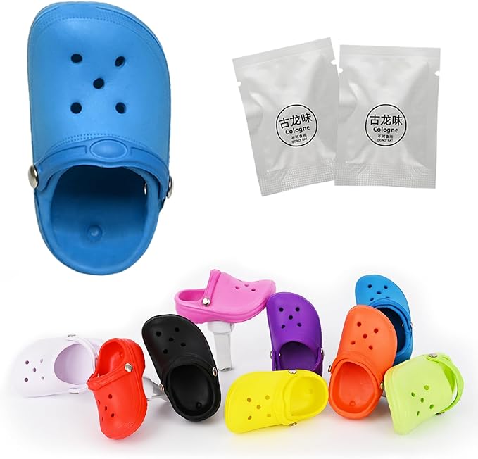 Cute Car Air Freshener, 1 Pack Shoe Shape Car Vent Clip with 2 PCS Refills Solid Fragrance Replacement Pads - Car Decor with 