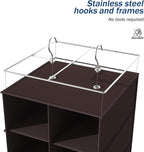 Libeder Hanging Shoe Organizer for Closet, Hanging Closet Organizers 20 Section Shoe Shelves, Space Saving Shoe Holder & Stor