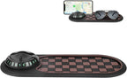 lasuroa Multifunctional Car Anti-Slip Mat with Phone Holder, 360°Rotatable Mobile Phone Holder Anti Slip Pad for Car Dashboar