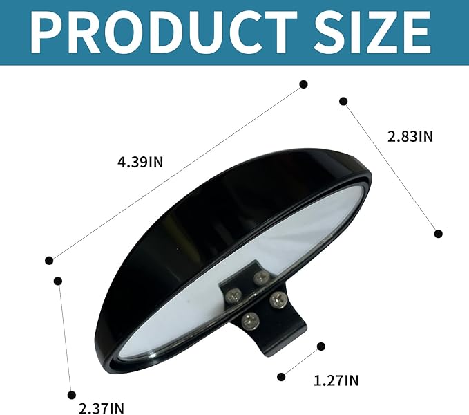 1 Pack 2 Pcs Blind Spot Mirrors, Reversing Wide-Angle Auxiliary Mirror ,Fits For Car Truck Motorcycle Suvs