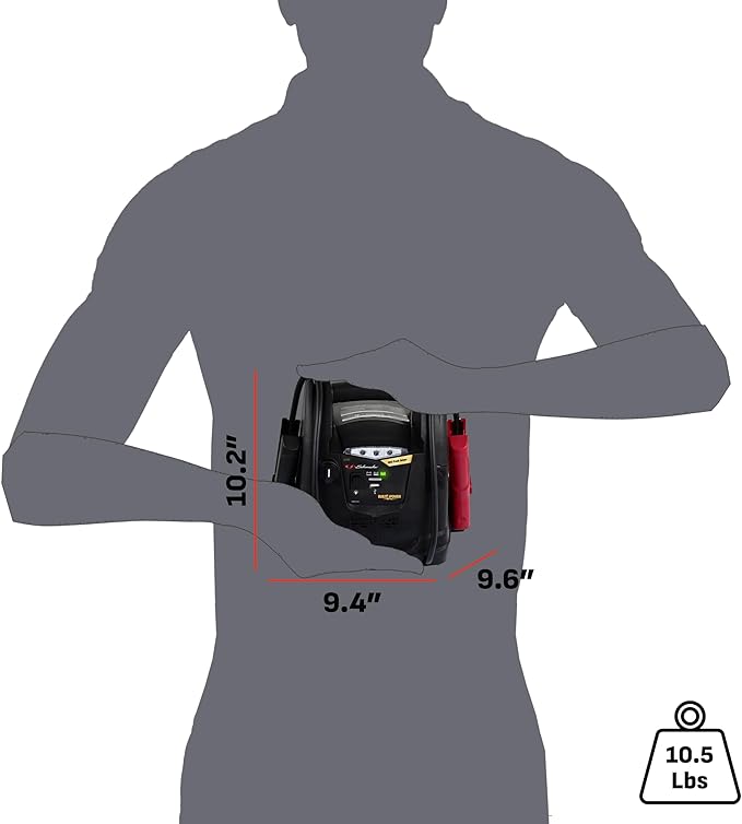 Schumacher Electric 800A Car Battery Jump Starter and Portable Power Station, 4-in-1 Solution, 150-PSI Air Compressor,