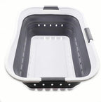 SAMMART 42L (11 gallon) Collapsible Plastic Laundry Basket - Foldable Pop Up Storage Container/Organizer - Space Saving Hampe