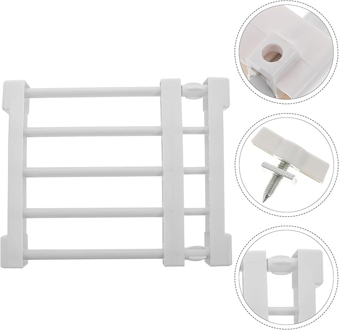 KALLORY Versatile Nail-Free Adjustable Wardrobe Storage Shelf Divider 30-40cm White Closet Organizer for Clothes Partition an