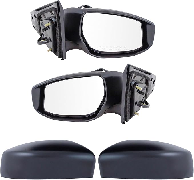 TRQ Driver & Passenger Side Power Heated Mirror Set Paint to Match Compatible with 2013-2019 Nissan Sentra NI1320262 NI132028