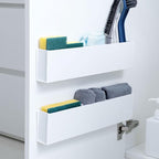 4 Pack Plastic Drawer Organizers for Home, Kitchen, Bathroom, Under Sink, Vanity, Medicine Cabinet and Office Use, White