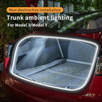 Trunk LED Light Strip for Tesla Model 3 2018-2023 - Waterproof & Easy Installation Interior Lighting Bar with Flexible Silicone, Trunk Ambient Lighting Accessories (DC 15V, Cool White)