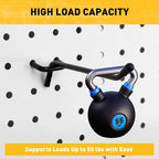 ELEAD 60-Piece 6 Inch Extra Thick Pegboard Hooks, Heavy Duty Peg Board Organizer Accessories, Peg Board Tool Hangers Fit for 