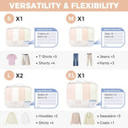 BAGAIL 9 Set Packing Cubes with Packing List Luggage Packing Organizers for Travel Accessories (Pink floral)