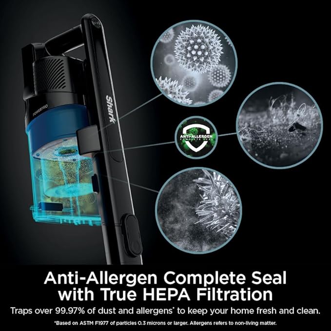 Shark PowerPro Plus Cordless Stick Vacuum, Lightweight, Rechargeable, FloorDetect Technology, HEPA Filter, Up to 50-Minute Ru