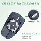 Driver Side Mirror Glass compatible with Ford Fusion 2013-2020, Heated, Back Plate, w/o Blind Spot Detect