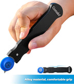 Gomake Vinyl Wrap Cutter Car Coating Film Window Tint Cutting and Trimming Alloy Roller Positioning Knife Paperback Slitter Knife Car Wrap Film Vinyl Gap-Cutter for Car Wrapping,Wallpaper Pasting