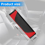2 Pack Seat Belt Shoulder Pads for Seat Tarraco 2019-2023, Carbon Fiber Texture Strap Cover Breathable Interior Protection Cushion Accessories Kit,Red
