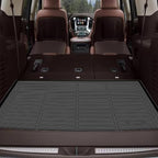 Floor Mats for Chevy Suburban 2015 2016 2017 2018 2019 2020, for GMC Yukon XL(with 2nd Row Bench), 1st & 2nd Rows &Cargo Mat, TPE Non-Slip Waterproof Summer Winter Chevrolet Suburban Car Accessories