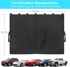 Car Window Shades, Double Layers Magnetic Car Sun Shade for Baby, Blackout/See Through Back Side Window Covers, Auto Window Curtains for UV Protection