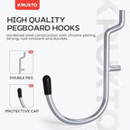 278PCS Upgraded Pegboard Hooks Assortment, Peg Board Organizer Accessories with Bins, Fit 1/8 or 1/4 inch PegBoard for Hangin