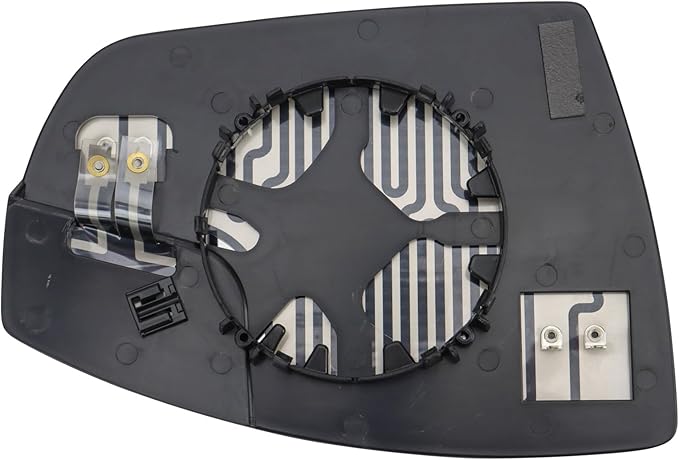 TRQ Driver Side Power Heated Mirror Glass Compatible with 2013-2018 Ford C-Max 2013-2016 Ford Escape