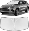 for Chevrolet Blazer 2019-2025 2026 Windshield Sun Shade - 4 Layers for Front Windows Shade Cover Custom Fit Blazer (NOT for EV) 250T Sun Visor Retractable Block UV Rays Car Accessories