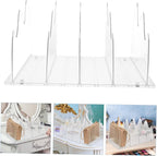 Garneck Clear Handbag Shelf Divider Closet Organizer for Bags Sturdy Storage with Non-Slip Base for Supermarkets and Home Use