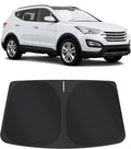 TINGLU Sun Shade for Hyundai Santa Fe 2013-2018 Accessories Windshield Sun Shade Window Shade UV Rays Protection Sun Visor Cover with Steering Wheel Sunshade Storage Bag
