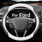 HAOTULE Nappa Leather Slim and Stylish Steering Wheel Cover, for Ford Steering Wheel Cover Accessories Interior Modification,