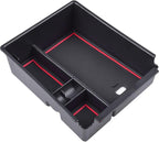 Center Console Organizer Compatible with 2022-2024 Hyundai Tucson & Santa Cruz 2022-2025 Interior Accessories Armrest Storage Box Insert Tray (Not for 2025 Limited/Hybrid/Plug-in Hybrid) Red