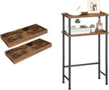 HOOBRO Floating Shelves for Wall, 15.7" Entryway Table with Storage, 15.7" Hanging Shelf with Invisible Brackets, Skinny Cons