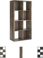 Signature Design by Ashley Shallifer 8 Cube Storage Organizer or Bookcase, Brown