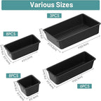 WOWBOX 25 PCS Plastic Drawer Organizer Set, Desk Drawer Divider Organizers and Storage Bins for Makeup, Jewelry, Gadgets for 