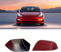 Compatible with Tesla Model 3 Side Mirror Cover Replacement 2017 2018 2019 2020 2021 2022 2023 2024 2025, Left Side Rearview Mirror Cover Cap for Model 3 Accessories(red)
