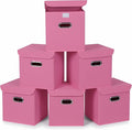 Closet Organizers Fabric Storage Bins With Lids Collapsible Cube Storage Organizer Basket With Handles,Storage Boxes for Clot