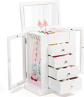 Emfogo Jewelry Box for Girls, Musical Jewelry Box with Spinning Dancer Gifts for Little Girls Christmas New Year Birthday Chi