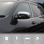 Jimen Compatible with Jeep Cherokee 2014-2023 / Jeep Compass 2017-2023, Side Door Rearview Mirror Cover Trim (Chrome)
